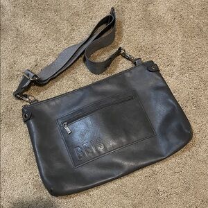 BEIS Black Crossbody Bag with Adjustable Strap